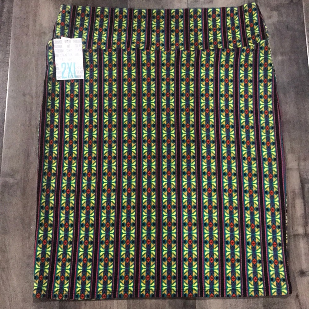 LuLaRoe Striped Cassie Skirt